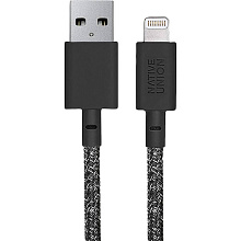 Кабель Native Union Belt Cable XL Cosmos Black USB / Lightning 3м, черный - 2