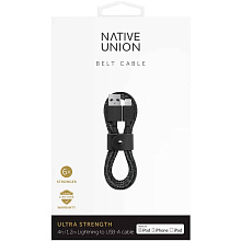 Кабель Native Union Belt Cable Cosmos Black USB / Lightning, 1,2м, черный - 1