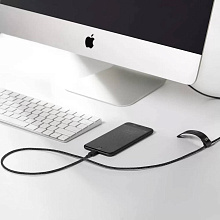 Кабель Native Union Belt Cable Cosmos Black USB / Lightning 1,2м, черный - 2