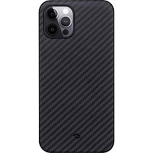 Чехол-накладка Pitaka MagCase для iPhone 12 Pro, арамид (кевлар), черный/серый - 0