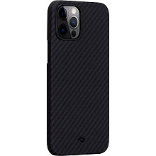 Чехол-накладка Pitaka MagCase для iPhone 12 Pro, арамид (кевлар), черный/серый - 2