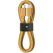 Кабель Native Union Belt Cable Lightning/USB-C 1,2м, крафт - 0