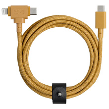 Кабель Native Union USB-C / USB-C + Lighting, 1,8м, крафт - 0