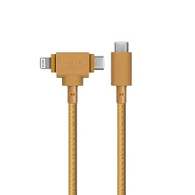 Кабель Native Union USB-C / USB-C + Lighting, 1,8м, крафт - 1