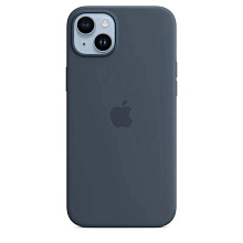 Чехол-накладка Apple MagSafe для iPhone 14 Plus, силикон, штормовой синий - 0