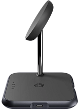 Зарядное устройство беспроводное Zens Aluminium 3 in 1 Magnetic Wireless Charger, 27Вт, черный - 2