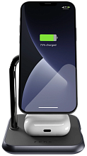 Зарядное устройство беспроводное Zens Aluminium 3 in 1 Magnetic Wireless Charger, 27Вт, черный - 3