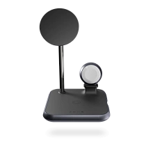 Зарядное устройство беспроводное Zens 4-in-1 Magnetic + Watch wireless charger, 20Вт, черный - 0