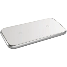 Зарядное устройство беспроводное Zens Aluminium Dual Fast, 20Вт, белый - 1