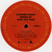 Виниловая пластинка Leonard Cohen - Songs Of Love And Hate (1971) - 2