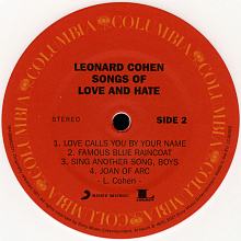 Виниловая пластинка Leonard Cohen - Songs Of Love And Hate (1971) - 3