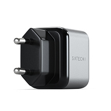 Сетевое зарядное устройство Satechi 30W USB-C GaN Wall Charger. Цвет: серый космос - 3