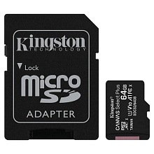 Карта памяти microSDXC Kingston Canvas Select Plus, 64GB - 0