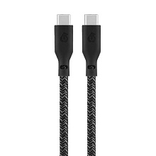 Кабель uBear Trend USB-C / USB-C, A, 60Вт  1,2м, черный - 0