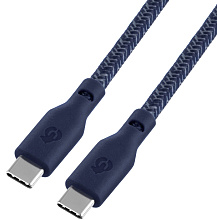 Кабель uBear Trend USB-C / USB-C, A, 60Вт  1,2м, синий - 1