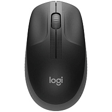 Мышь Logitech M190, беспроводная, черный+серый - 0