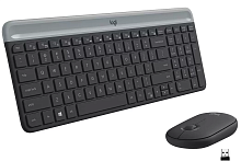 Клавиатура и мышь Logitech MK470 Slim Wireless, серый - 0