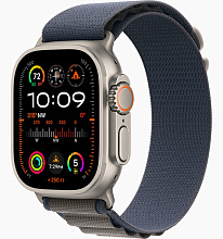 Apple Watch Ultra 2 GPS + Cellular 49mm (корпус - титан, ремешок Alpine Loop синий, IP6X) - 0