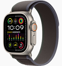 Apple Watch Ultra 2 GPS + Cellular 49mm (корпус - титан, ремешок Trail Loop синий/черный, IP6X) - 0