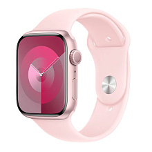 Apple Watch Series 9 + Cellular  (корпус - розовый, 41mm спортивный ремешок розовый) - 0