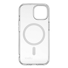 Чехол-накладка uBear Real Mag Case для iPhone 15, полиуретан, прозрачный - 2