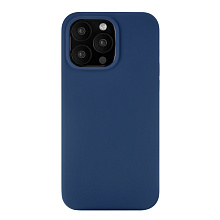 Чехол-накладка uBear Touch Mag Case для iPhone 15 Pro, силикон, темно-синий - 0