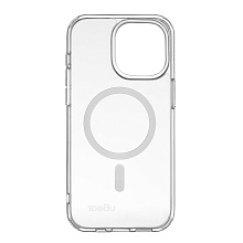 Чехол-накладка uBear Real Mag Case для iPhone 15 Pro Max, поликарбонат, прозрачный - 2