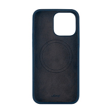 Чехол-накладка uBear Touch Mag Case для iPhone 15 Pro Max, силикон, темно-синий - 2