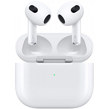 Беспроводные наушники Apple AirPods 3 MagSafe (2021) в зарядном футляре, белый - 0