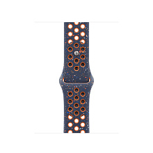 Ремешок Apple Nike Sport Band для Apple Watch 41mm, Фторэластомер, синий/оранжевый - 0