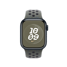 Ремешок Apple Nike Sport Band для Apple Watch 41mm, Фторэластомер, серо-зеленый - 2