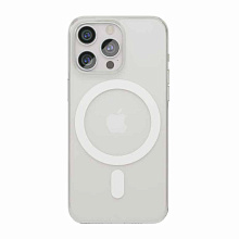 Чехол-накладка VLP Diamond Case для iPhone 15 Pro, полиуретан/закаленое стекло, прозрачный - 0