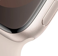 Apple Watch Series 9  (корпус - сияющая звезда, 41mm ремешок Sport Band сияющая звезда, размер S/M) - 2