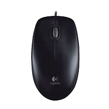 Мышь Logitech B100 Optical USB, черный - 0