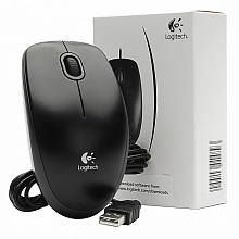 Мышь Logitech B100 Optical USB, черный - 3