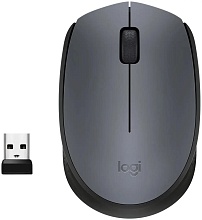 Мышь Logitech M170, беспроводная, серый+черный - 1