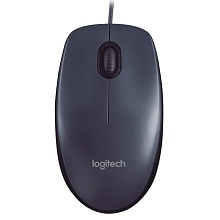 Мышь Logitech M90, черный+серый - 0