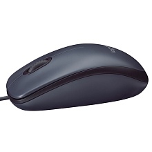 Мышь Logitech M90, черный+серый - 2