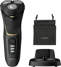 Электробритва Philips Series 3000 черный+золотой - 0