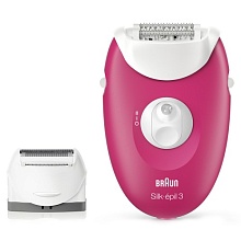 Эпилятор Braun SE3273 розовый+белый - 1