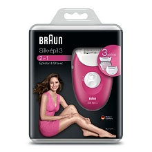 Эпилятор Braun SE3273 розовый+белый - 2