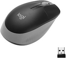 Мышь Logitech M190, беспроводная, черный+светло-серый - 0