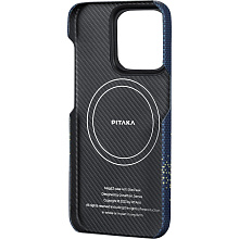 Чехол-накладка Pitaka StarPeak MagEZ 4 Milky Way Galaxy для iPhone 15 Pro Max, кевлар - 1