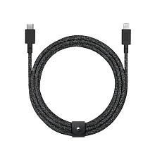 Кабель Native Union Belt Cable USB-C / Lightning, 3м, черный - 0