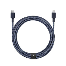 Кабель Native Union Belt Cable USB-C / Lightning, 3м, синий - 0