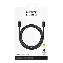 Кабель Native Union USB-C / USB-C, A, 100Вт  2,4м, черный - 2