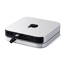 Док-станция Satechi Aluminum Stand Hub для Mac Mini, серебристый - 1