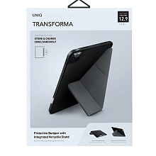 Чехол-книжка Uniq Transforma для iPad Pro 12.9″ (5-го поколения), полиуретан, черный - 3