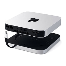 Док-станция Satechi Aluminum Stand Hub для Mac Mini with SSD Enclosure, Type-C, 7 в 1, серебристый - 2