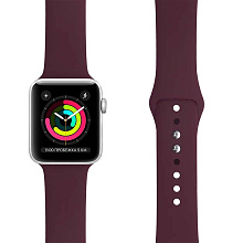 Ремешок Lyambda Altair для Apple Watch 38/40/41mm, Силикон, бордовый - 1